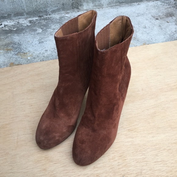 VINCE Kelly Ankle Suede Booties - Picture 7 of 8